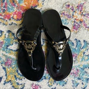 MICHAEL Michael Kors | Shoes | Michael Kors Black Jelly Sandals Size 1 |  Poshmark